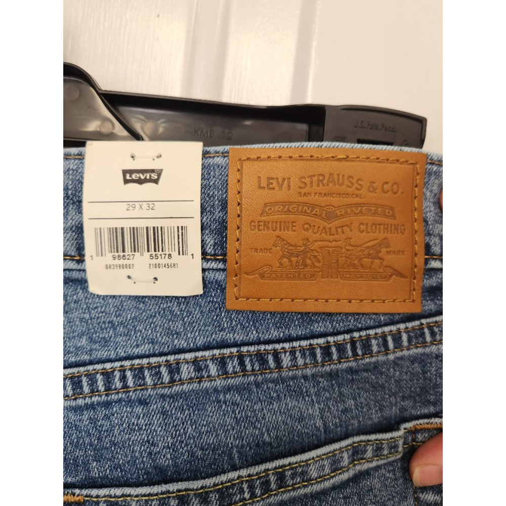 Levi's Blue 728 High-Rise Wide Straight Leg Jeans Size 29 - Picture 7 of 11